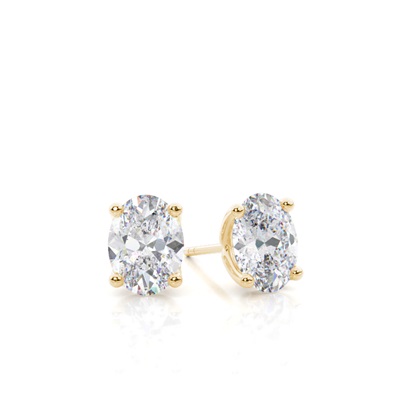 Prong Setting Moissanite Stud Earrings