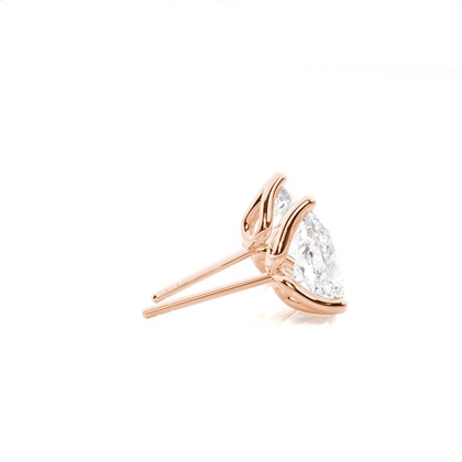 Diamant Ohrstecker in einer Krappenfassung