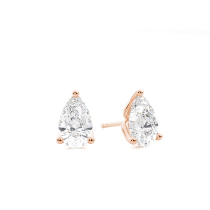 Rose Gold Diamond Earrings