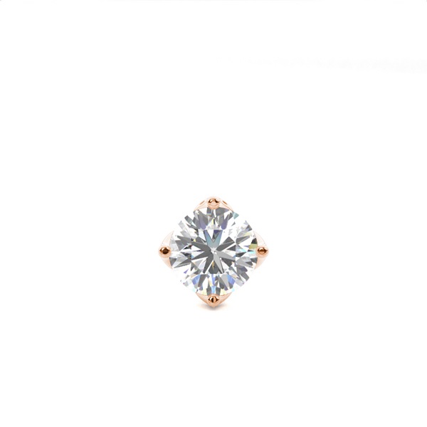4 Prong Setting Diamond Men's Single Earring