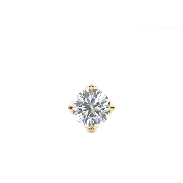 4 Prong Setting Diamond Men's Single Earring