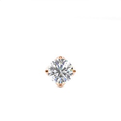 4 Prong Setting Diamond Men's Single Earring