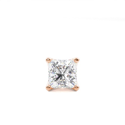 4 Prong Setting Diamond Men's Single Earring