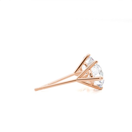 Rose Gold Diamond Stud Diamond Earrings