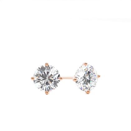 Rose Gold Diamond Earrings
