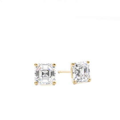 Yellow Gold Diamond Earrings
