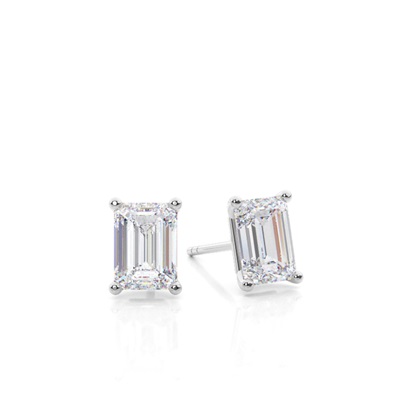 Silver Diamond Earrings