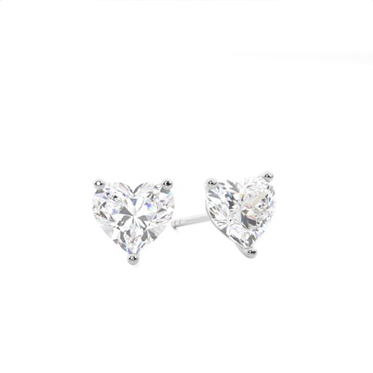 Heart Diamond Earrings