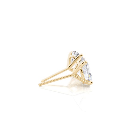 Oval Moissanite Diamond Earrings 