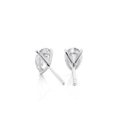 Prong-Einstellung Moissanit-Ohrstecker