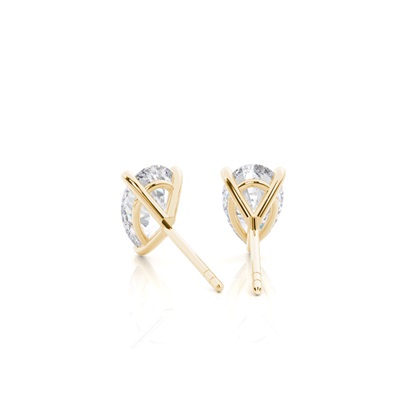 Prong-Einstellung Moissanit-Ohrstecker