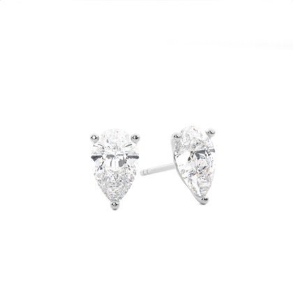 Pear Drop Diamond Earrings 