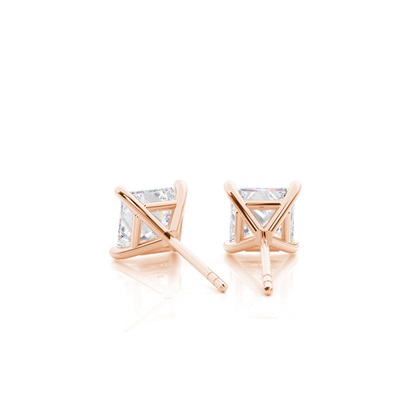 Prong-Einstellung Moissanit-Ohrstecker