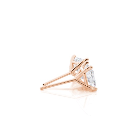 Princess Oro rosa Moissanite Orecchini