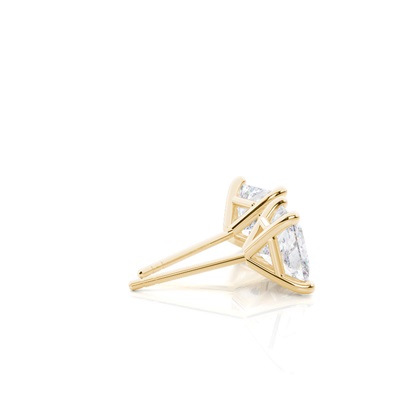 Princess Moissanite Diamond Earrings