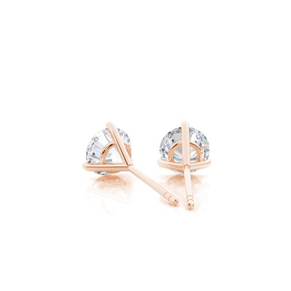 Prong-Einstellung Moissanit-Ohrstecker