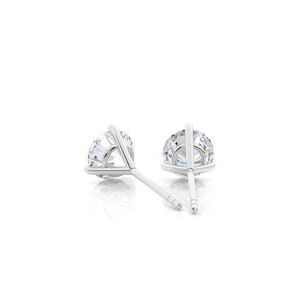 Prong-Einstellung Moissanit-Ohrstecker