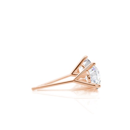 Rose Gold Moissanite Earrings