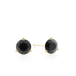 Schwarze Diamant-Ohrstecker
