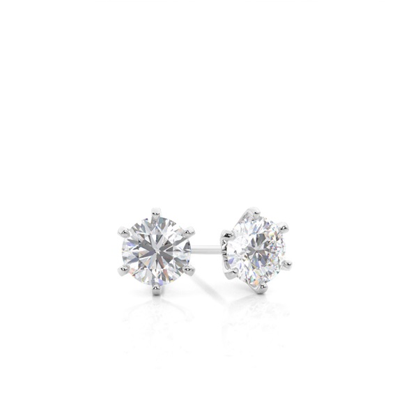 Prong Setting Moissanite Stud Earrings