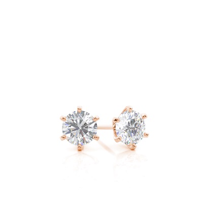 Prong Setting Moissanite Stud Earrings