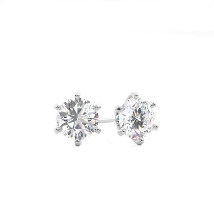 White Gold Diamond Earrings