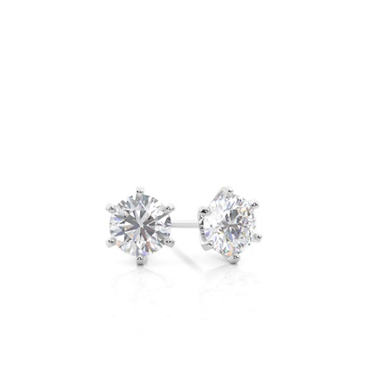 Prong Setting Moissanite Stud Earrings