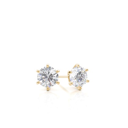 Prong Setting Moissanite Stud Earrings