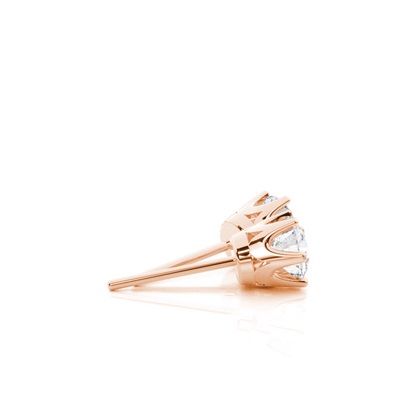 Rose Gold Moissanite Earrings
