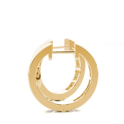 Diamant Creolen in einer Kanalfassung