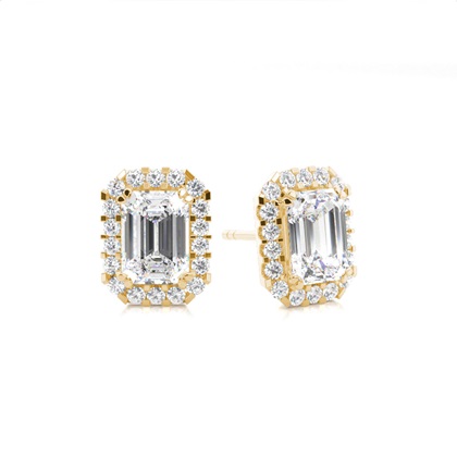 Emerald Diamond Earrings