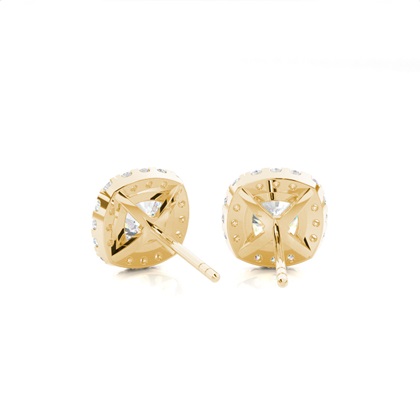 Yellow Gold Diamond Earrings
