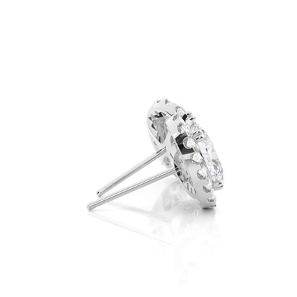 Oval Moissanite Earrings