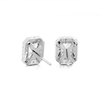 Radiant Cut Diamond Earrings