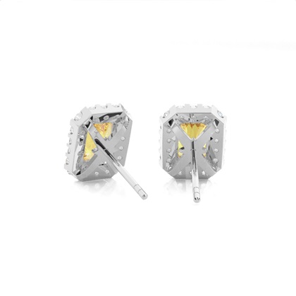 Gelber Diamanten Ohrstecker