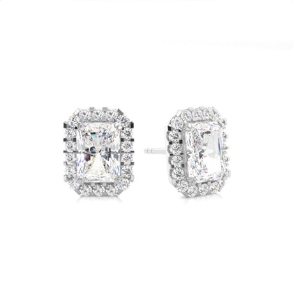Radiant Diamond Earrings