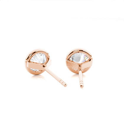 Rotgold Ohrringe Mit Diamanten