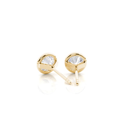 Yellow Gold Diamond Earrings