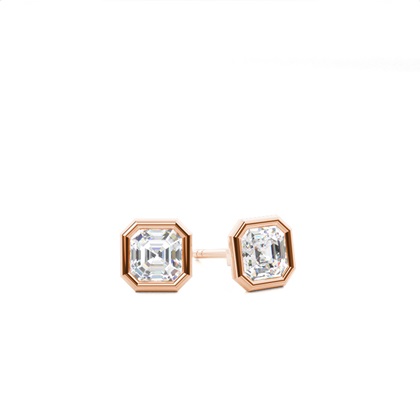 Rose Gold Diamond Earrings