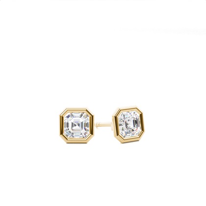 Yellow Gold Diamond Earrings