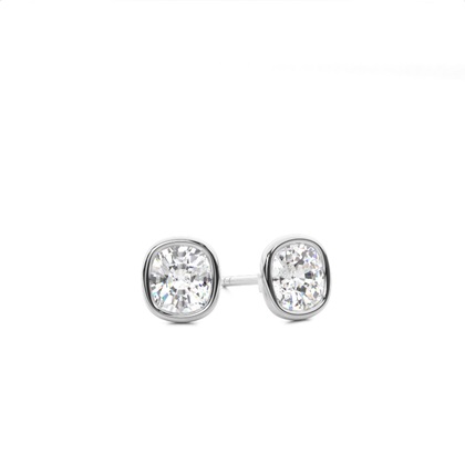 Cushion Cut Diamond Earrings