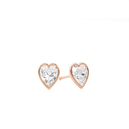 Heart Diamond Earrings