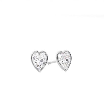 Heart Diamond Earrings
