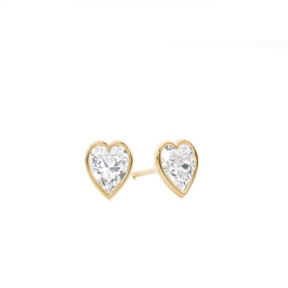 Yellow Gold Diamond Earrings