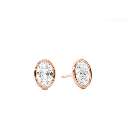 Rose Gold Diamond Earrings