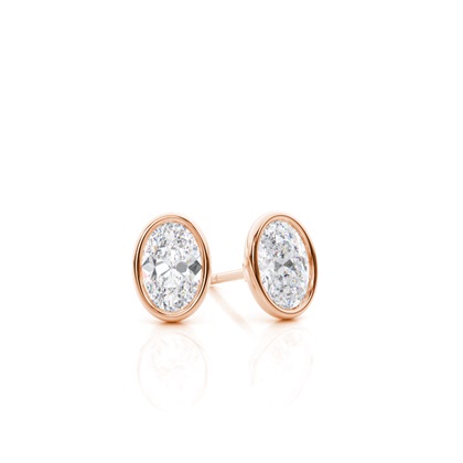 Oval Moissanite Diamond Earrings 