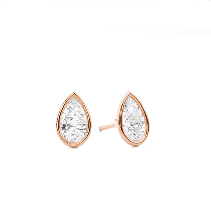 Rose Gold Diamond Earrings