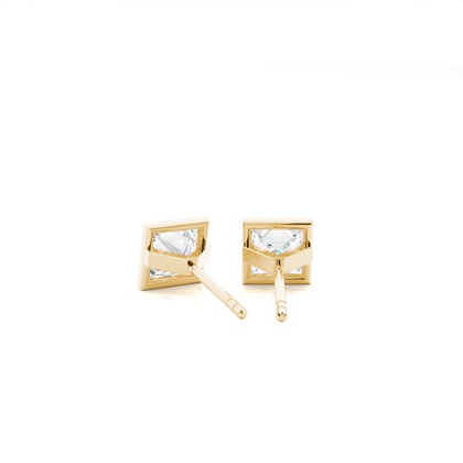 Princess Cut Diamond Earrings 