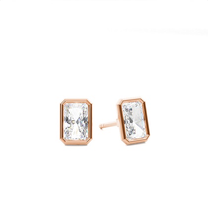 Rose Gold Diamond Earrings