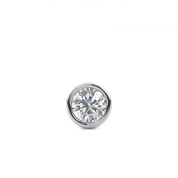Full Bezel Setting Diamond Men's Single Earring